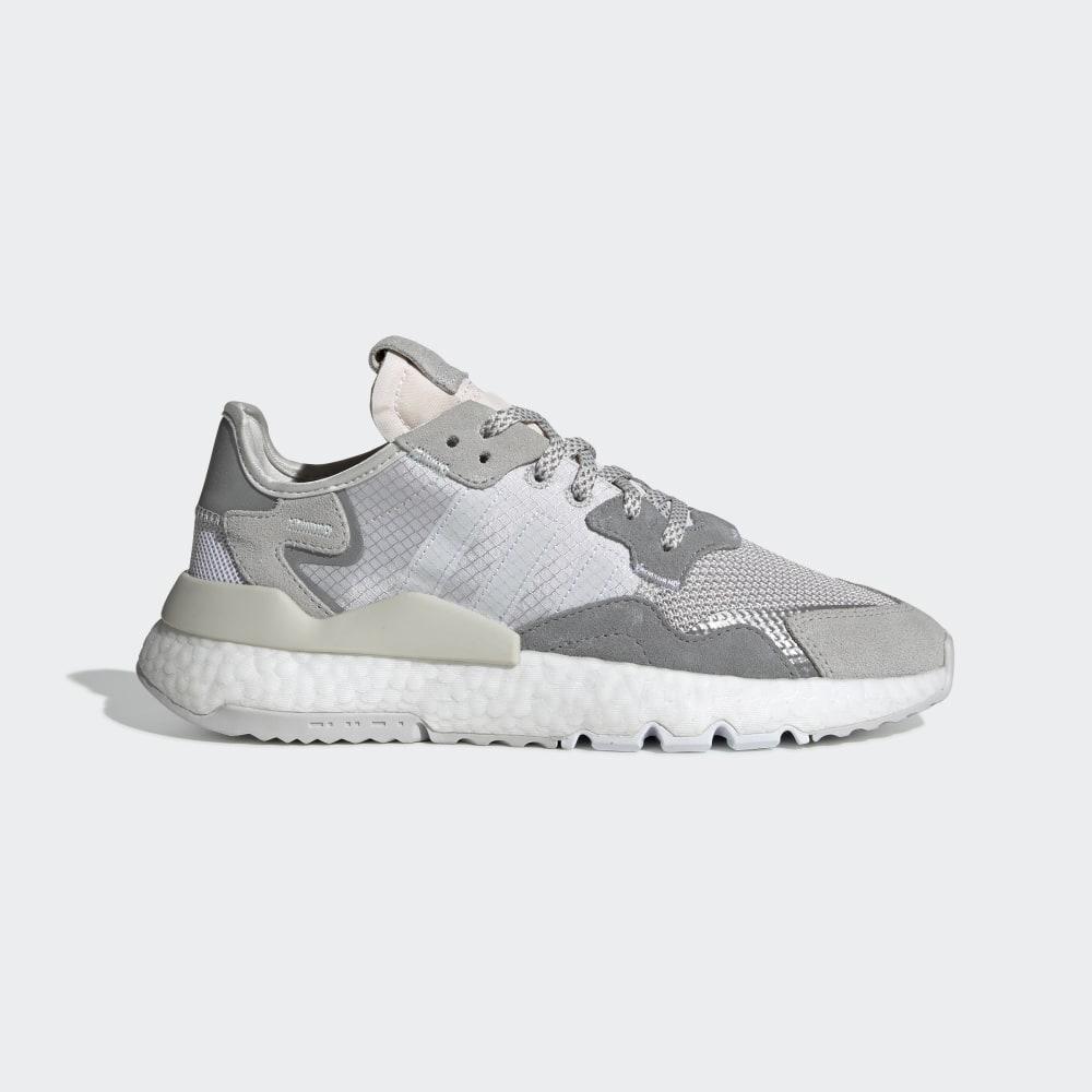 Originals Adidas Nite Jogger Dama Romania - Gri/Albi DA8692